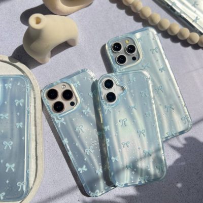 قاب طرح پاپیون آبی گوشی آیفون 15 پرومکس