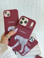 قاب Cartier طرح پلنگی گوشی آیفون 12 پرومکس