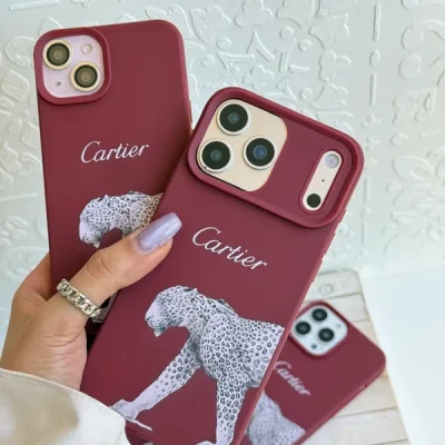 قاب Cartier طرح پلنگی گوشی آیفون 12 پرومکس