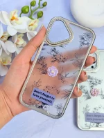قاب شفاف طرح گل گوشی آیفون - Image 2